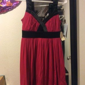 💕Hot pink and black formal dress👗